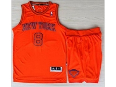 nba new york knicks #8 smith orange[revolution 30 swingman Suits]